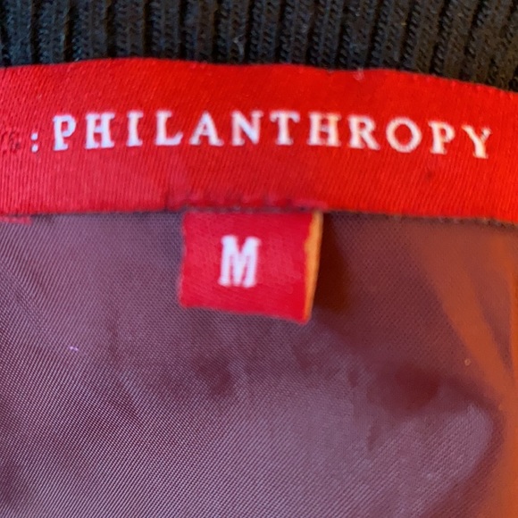 Philanthropy Wine Faux Fur Bomber - Picture 5 of 6